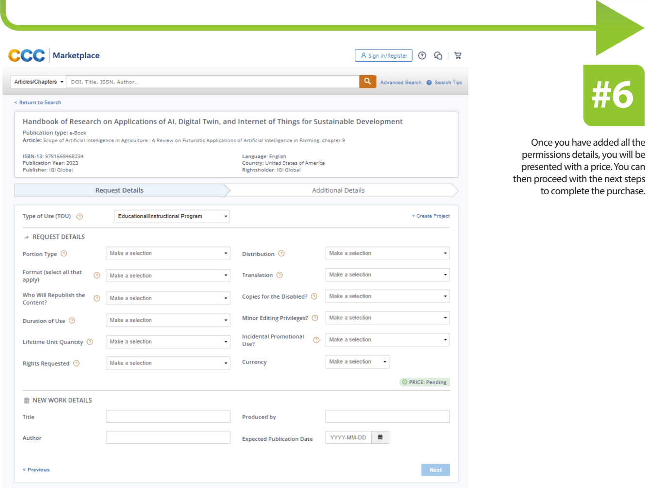 Rights and Permissions Step 6